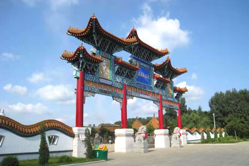 沈阳骏龙泉墓园甬道|感受阳光照耀